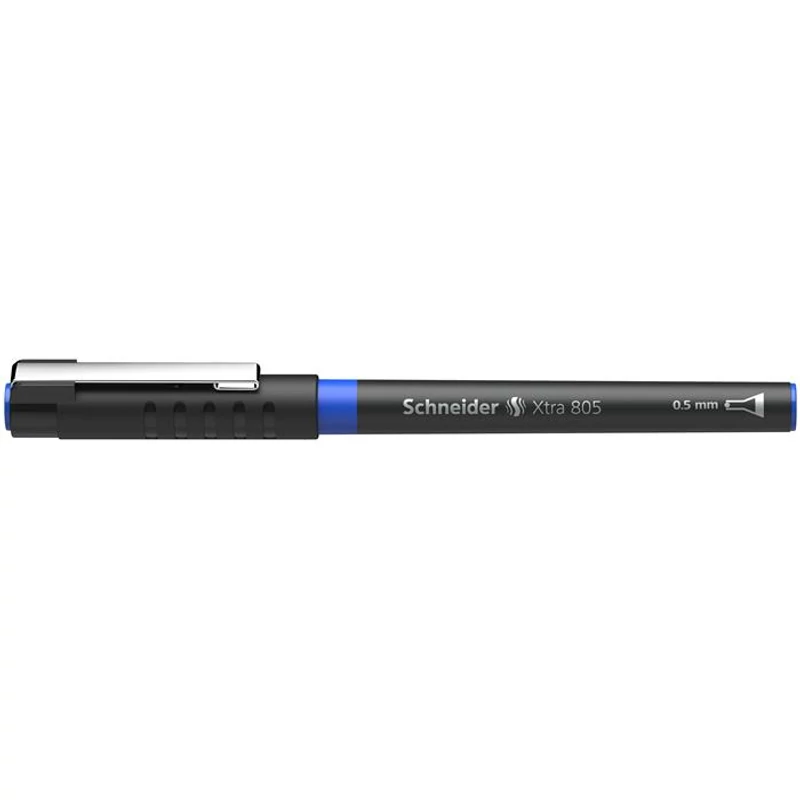 Rollertoll, 0,5 mm, tűhegyű, SCHNEIDER "XTRA 805", kék