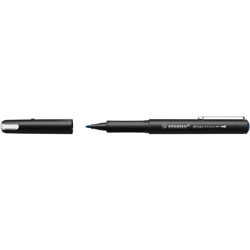 Filctoll, 0,8 mm, STABILO "dr!ver", kék