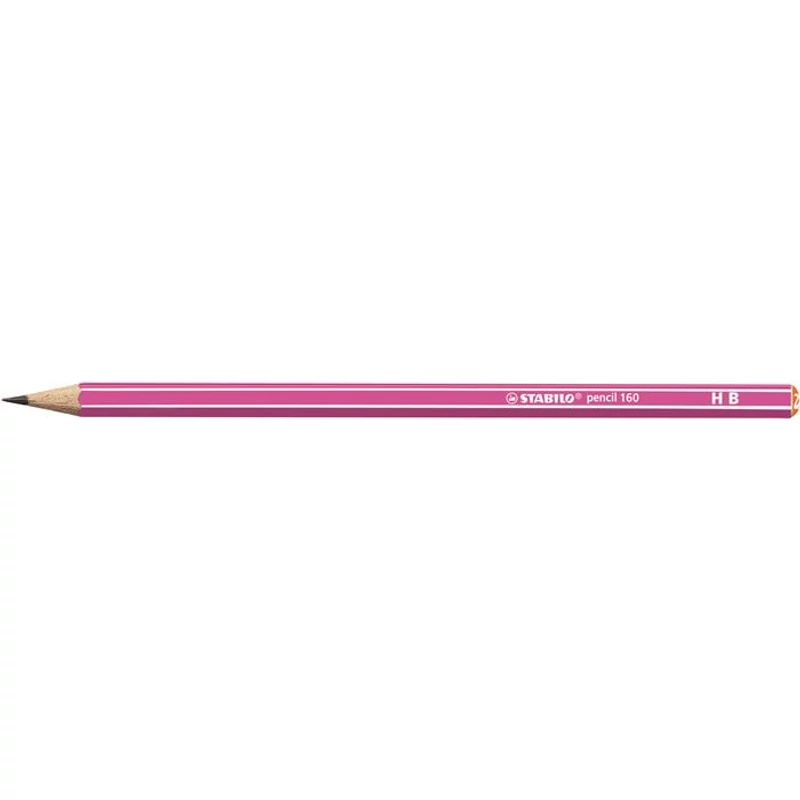Grafitceruza, HB, hatszögletű, STABILO "Pencil 160", rózsaszín