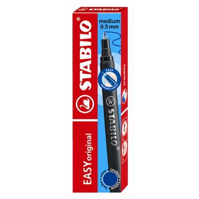 Rollertoll betét, 0,5 mm, STABILO „EASYoriginal”, kék