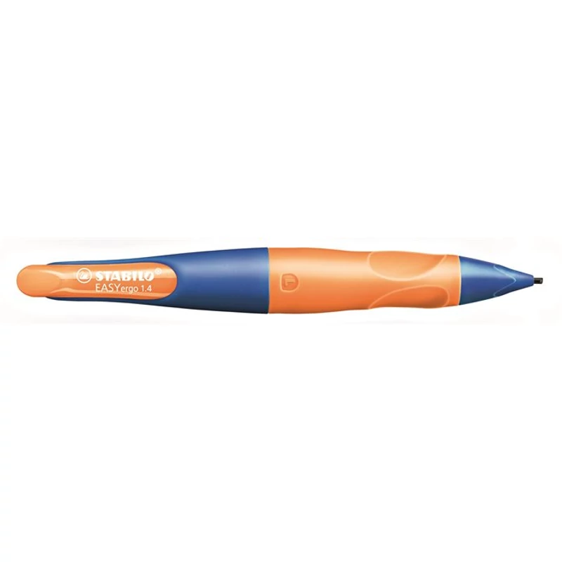 Nyomósirón, 1,4 mm, balkezes, STABILO "EasyErgo Start", kék / narancssárga
