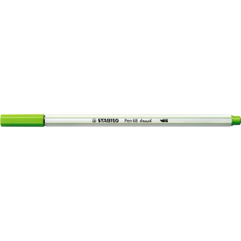 Ecsetirón, STABILO "Pen 68 brush", fűzöld