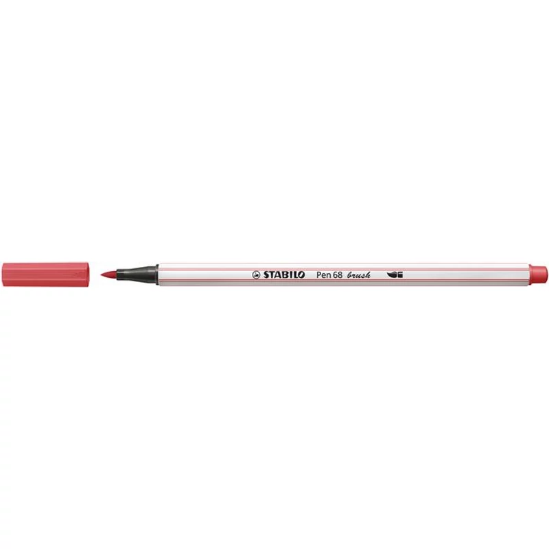 Ecsetirón, STABILO "Pen 68 brush", rozsdavörös