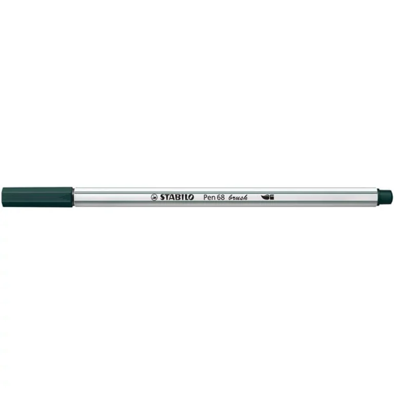 Ecsetirón, STABILO "Pen 68 brush", földeszöld