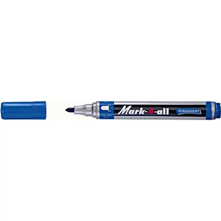 Alkoholos marker, 1,5-2,5 mm, kúpos, STABILO "Mark-4-all", kék