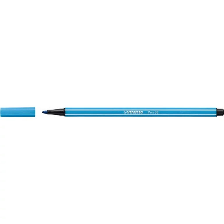Filctoll, 1 mm, STABILO "Pen 68", neon kék