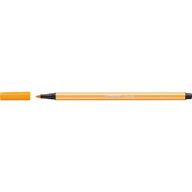 Filctoll, 1 mm, STABILO "Pen 68", neon narancssárga