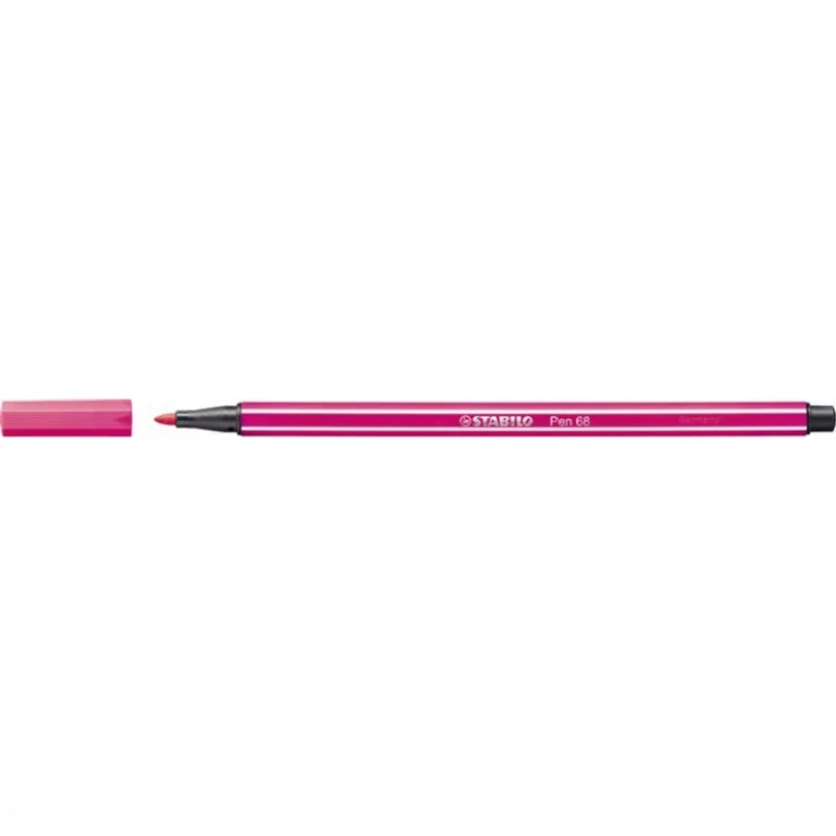 Filctoll, 1 mm, STABILO "Pen 68", neon rózsaszín
