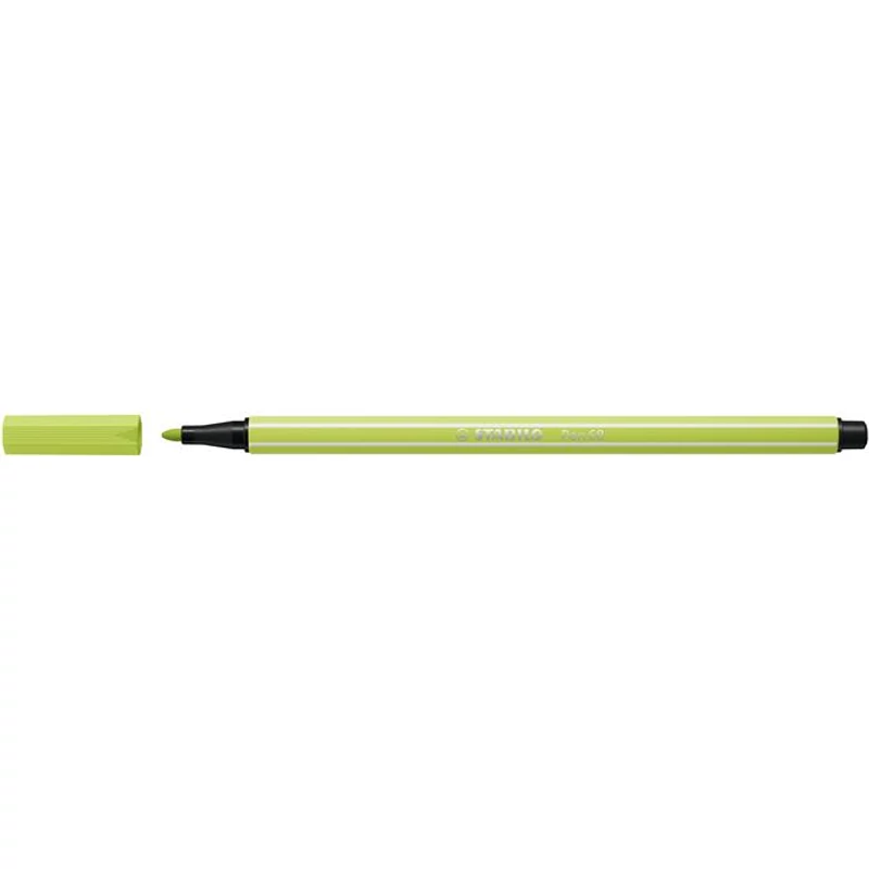 Filctoll, 1 mm, STABILO "Pen 68", limezöld