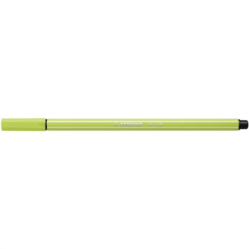 Filctoll, 1 mm, STABILO "Pen 68", limezöld