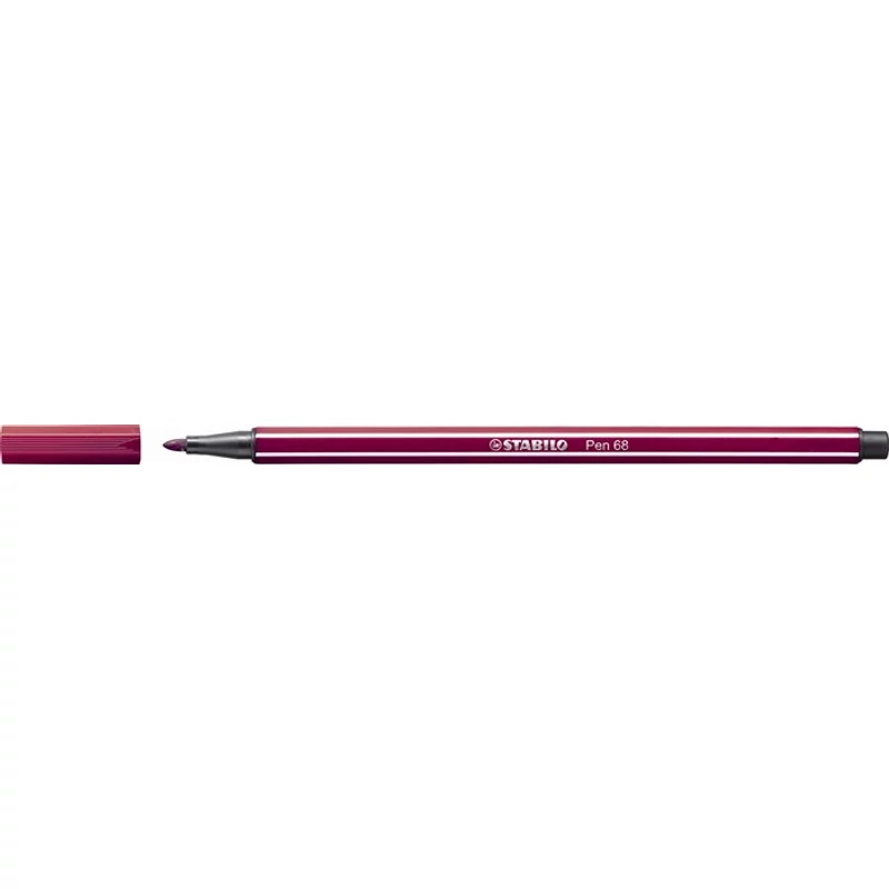 Filctoll, 1 mm, STABILO "Pen 68", bíborvörös