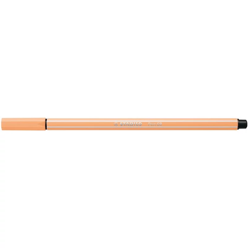 Filctoll, 1 mm, STABILO "Pen 68", világosnarancs