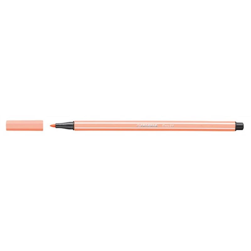 Filctoll, 1 mm, STABILO "Pen 68", világos testszínű