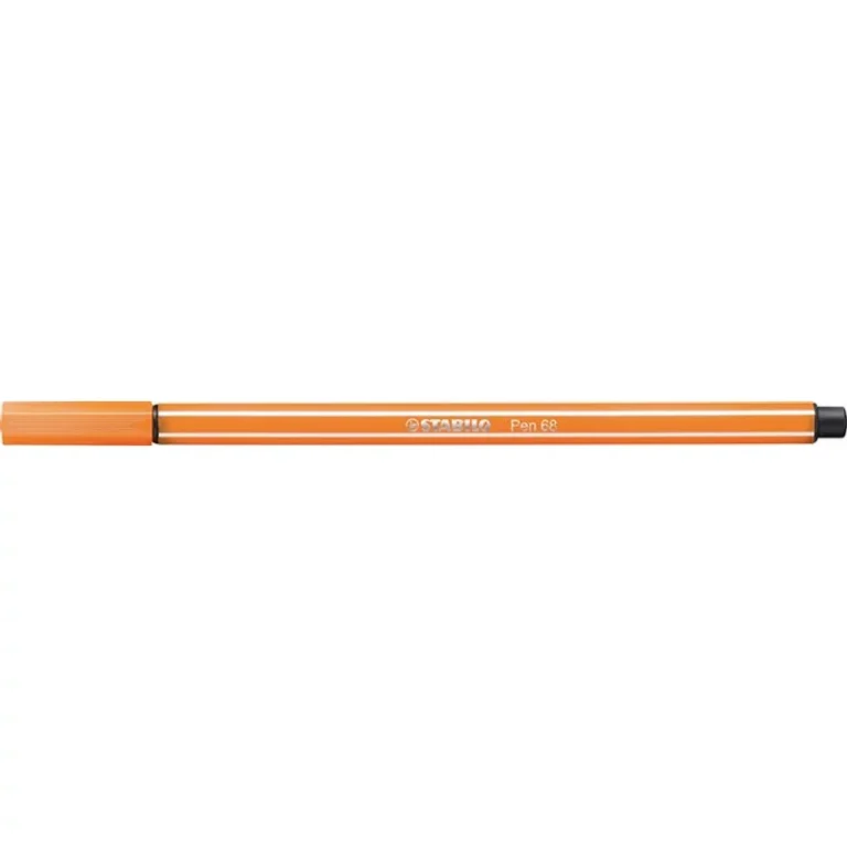 Filctoll, 1 mm, STABILO "Pen 68", halvány narancssárga
