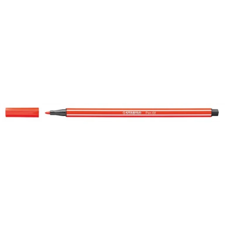 Filctoll, 1 mm, STABILO "Pen 68", világos piros