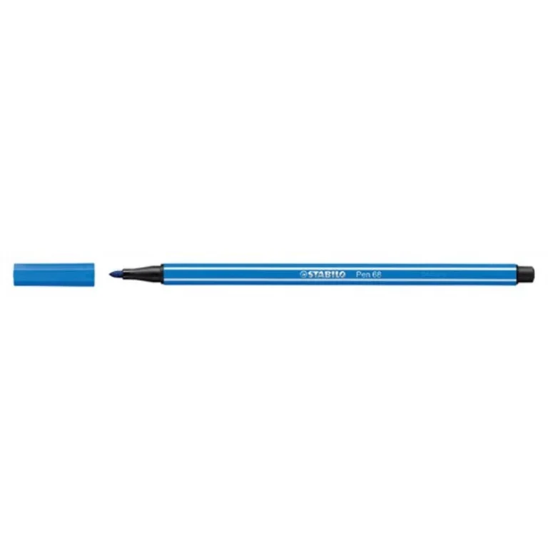 Filctoll, 1 mm, STABILO "Pen 68", sötétkék