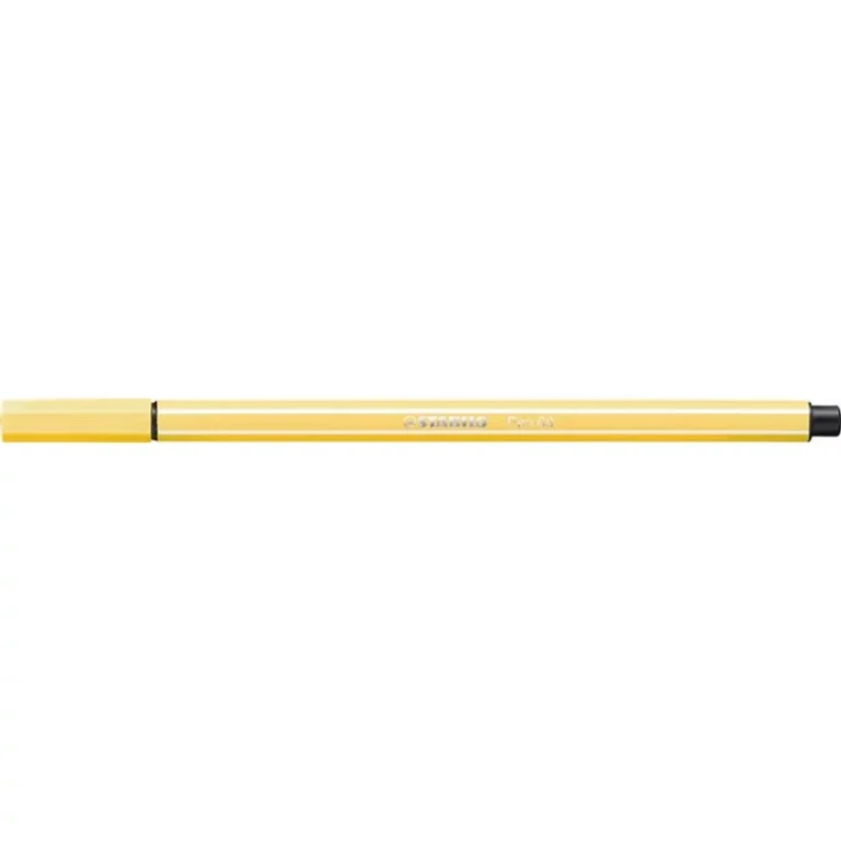 Filctoll, 1 mm, STABILO "Pen 68", sárga