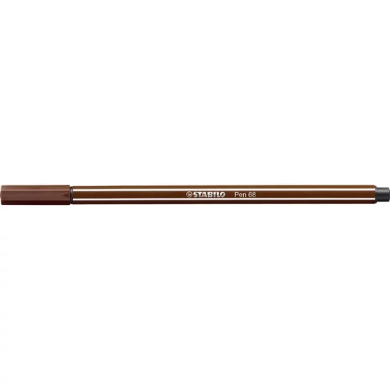 Filctoll, 1 mm, STABILO "Pen 68", barna
