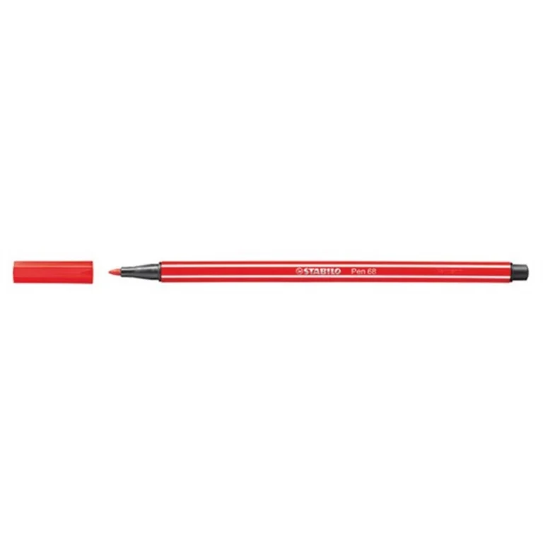 Filctoll, 1 mm, STABILO "Pen 68", kármin piros