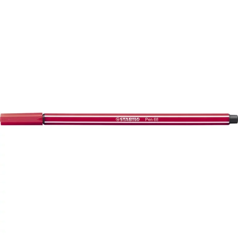Filctoll, 1 mm, STABILO "Pen 68", sötétpiros