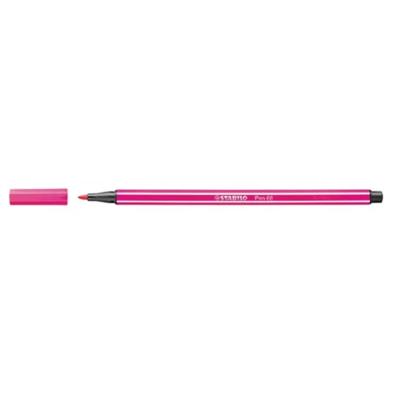Filctoll, 1 mm, STABILO "Pen 68", rózsaszín