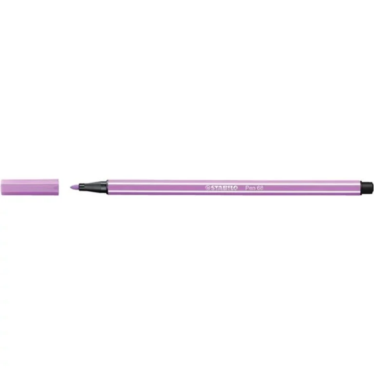 Filctoll, 1 mm, STABILO "Pen 68", pasztell-lila