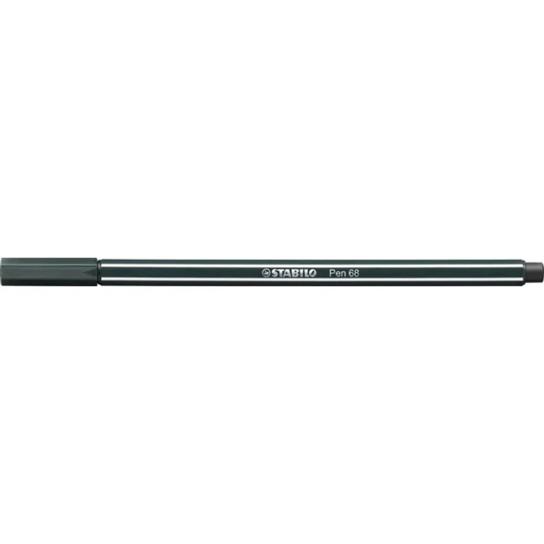 Filctoll, 1 mm, STABILO "Pen 68", sötétzöld