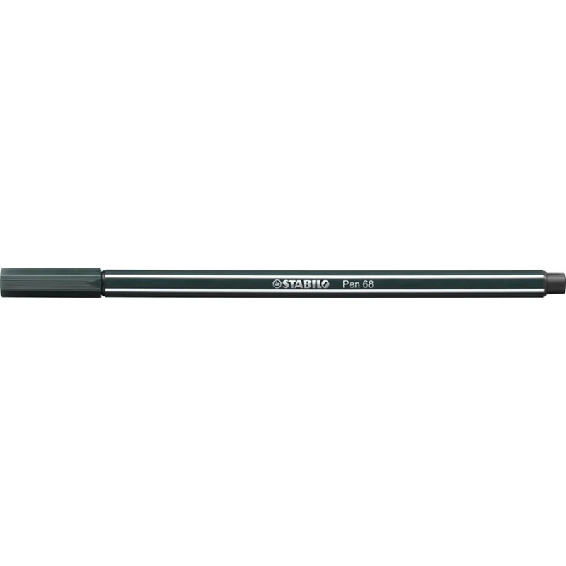 Filctoll, 1 mm, STABILO "Pen 68", sötétzöld