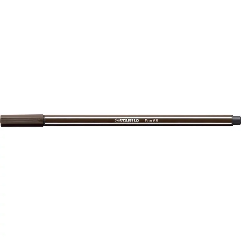 Filctoll, 1 mm, STABILO "Pen 68", kávébarna