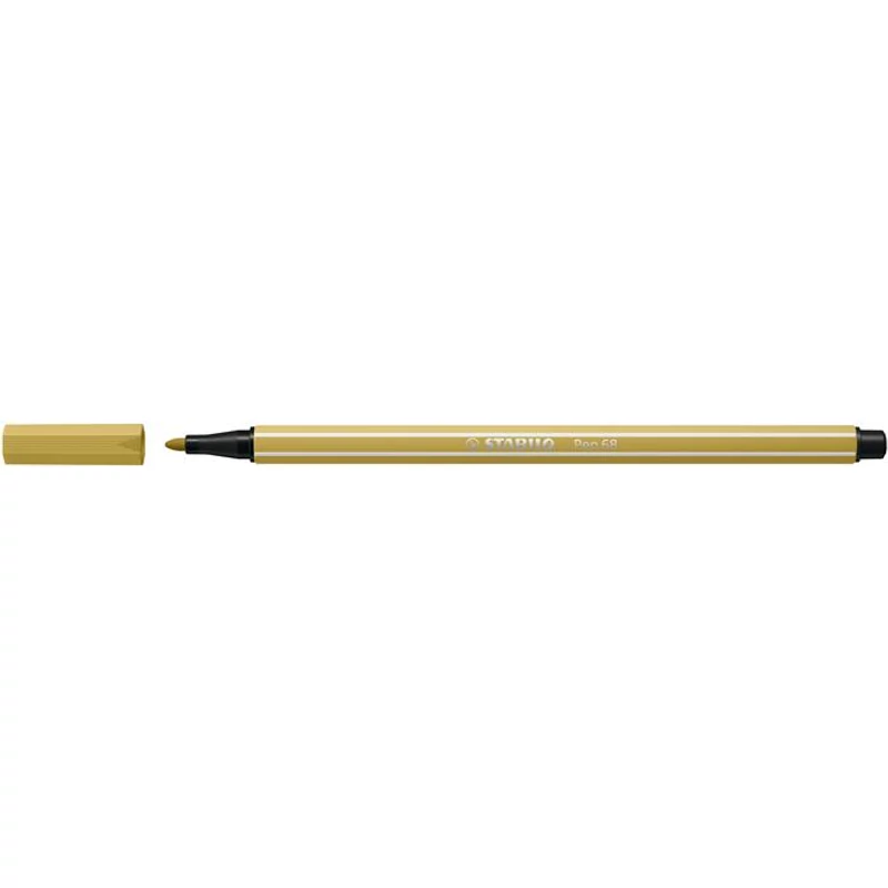 Filctoll, 1 mm, STABILO "Pen 68", khaki