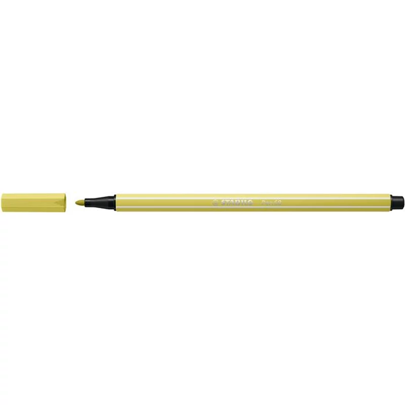 Filctoll, 1 mm, STABILO "Pen 68", mustár