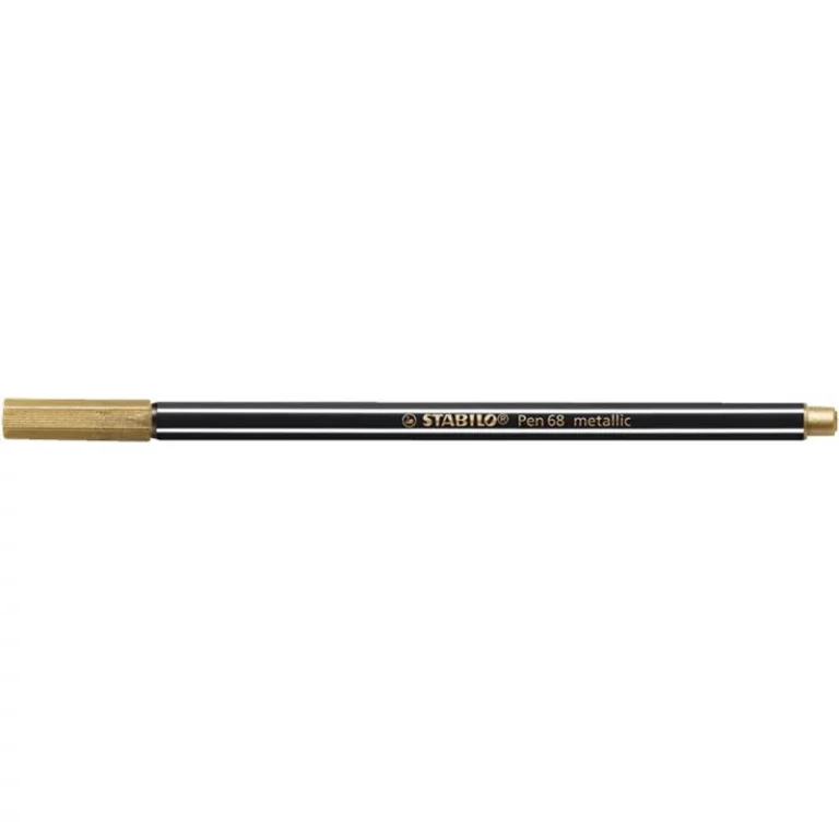 Filctoll, 1,4 mm, STABILO "Pen 68 metallic", arany