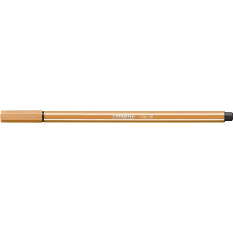 Filctoll, 1 mm, STABILO "Pen 68", sötétokker