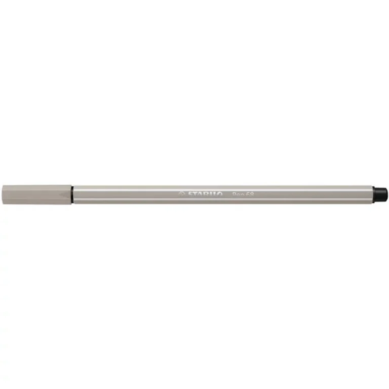 Filctoll, 1 mm, STABILO "Pen 68", melegszürke