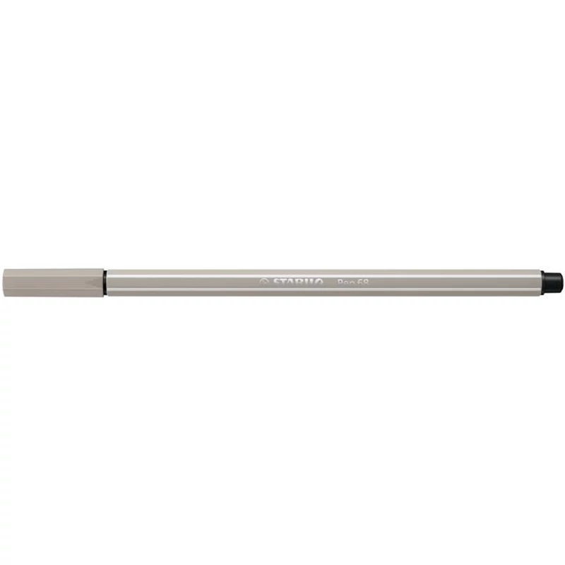 Filctoll, 1 mm, STABILO "Pen 68", melegszürke