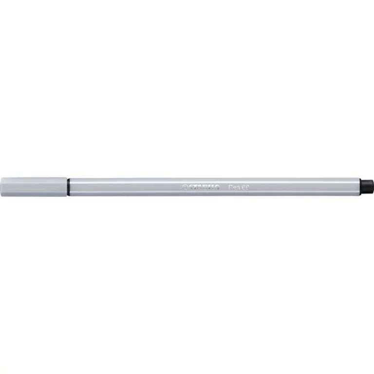Filctoll, 1 mm, STABILO "Pen 68", világos szürke