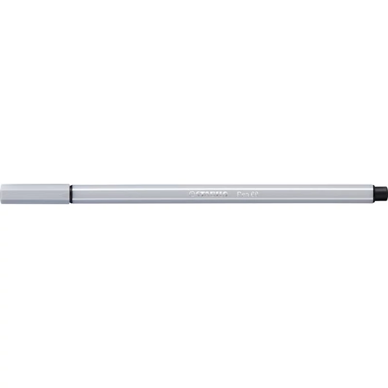 Filctoll, 1 mm, STABILO "Pen 68", világos szürke