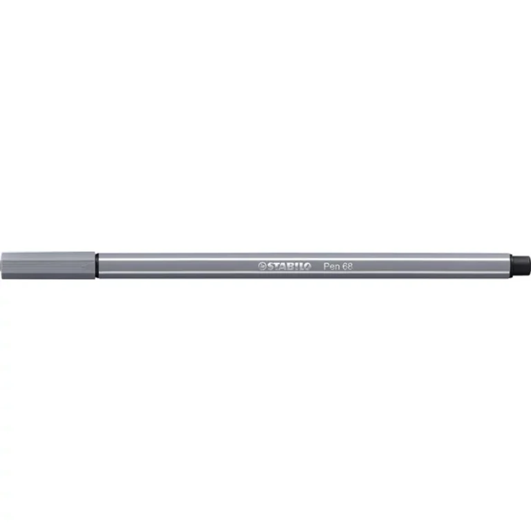 Filctoll, 1 mm, STABILO "Pen 68", sötét szürke