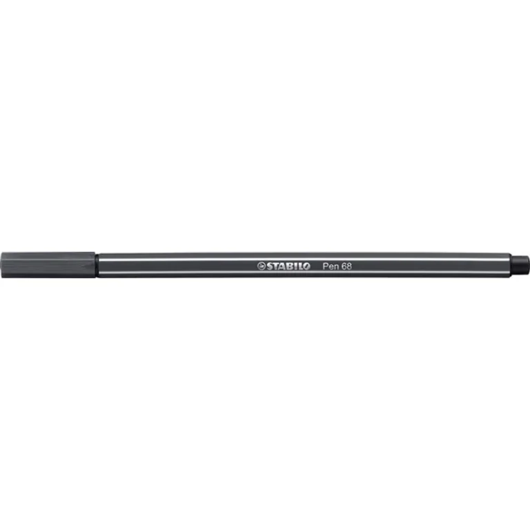 Filctoll, 1 mm, STABILO "Pen 68", mély szürke
