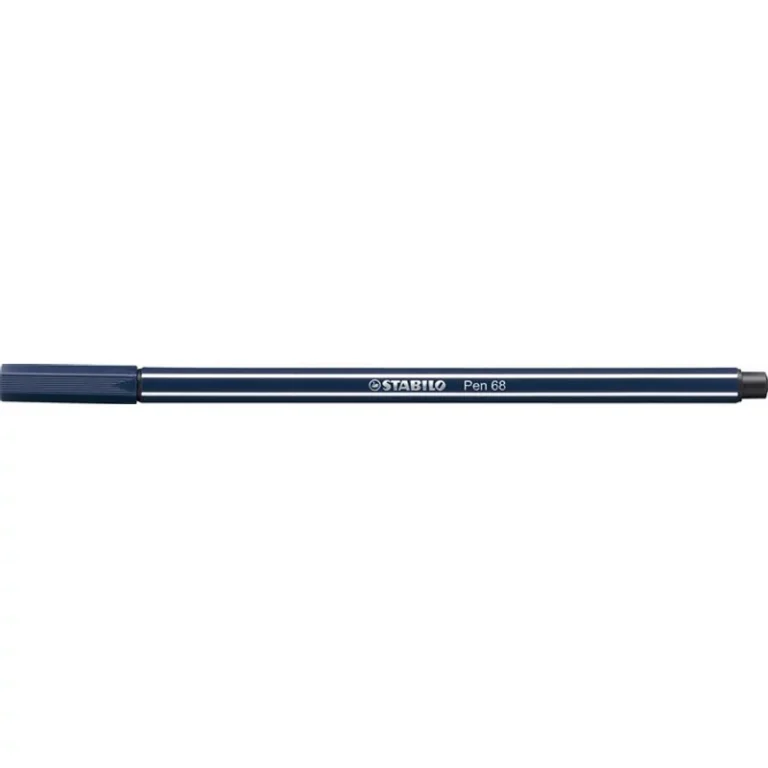 Filctoll, 1 mm, STABILO "Pen 68", éj szürke