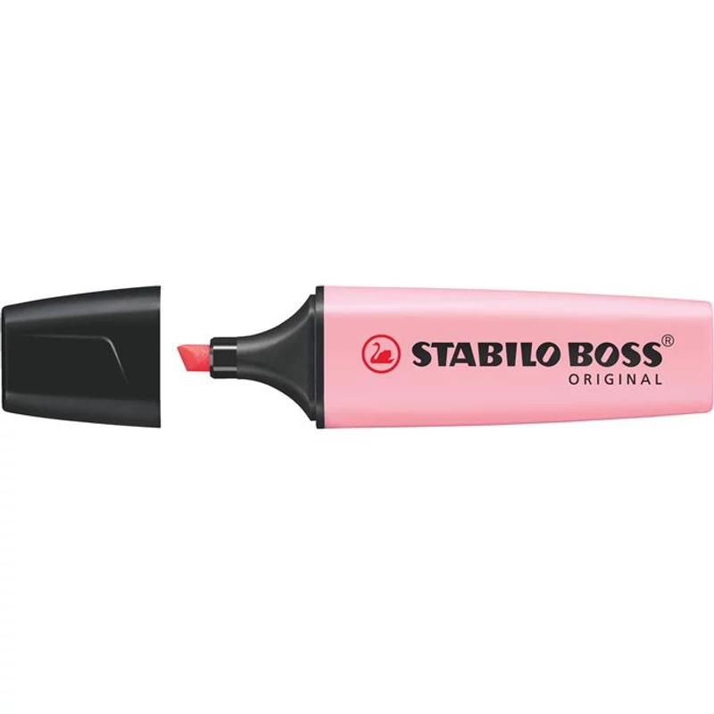 Szövegkiemelő, 2-5 mm, STABILO "BOSS original Pastel", rózsa