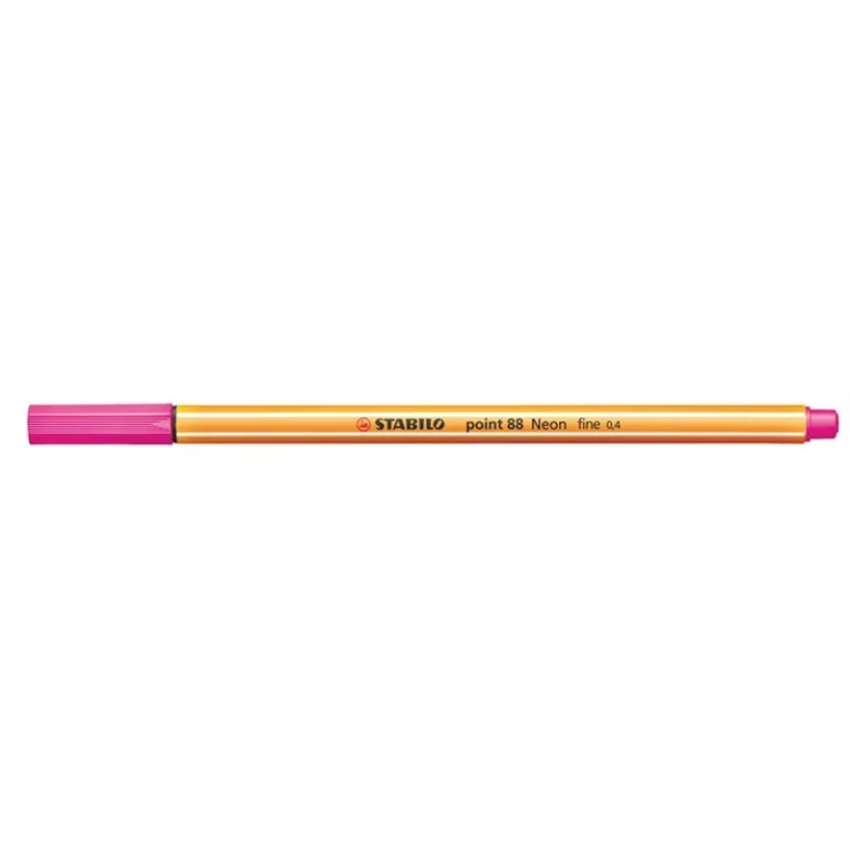 Tűfilc, 0,4 mm, STABILO "Point 88", neon rózsaszín