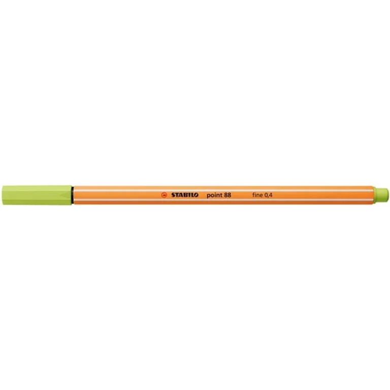 Tűfilc, 0,4 mm, STABILO "Point 88", lime zöld