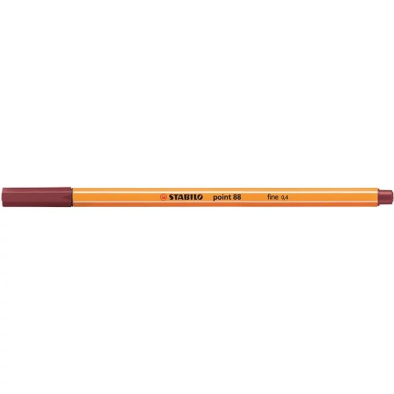 Tűfilc, 0,4 mm, STABILO "Point 88", bíborvörös