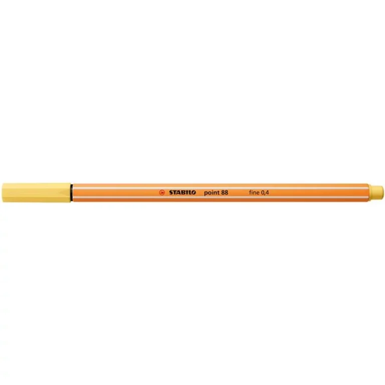 Tűfilc, 0,4 mm, STABILO "Point 88", világossárga