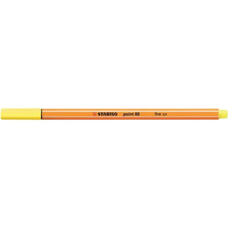 Tűfilc, 0,4 mm, STABILO "Point 88", citromsárga