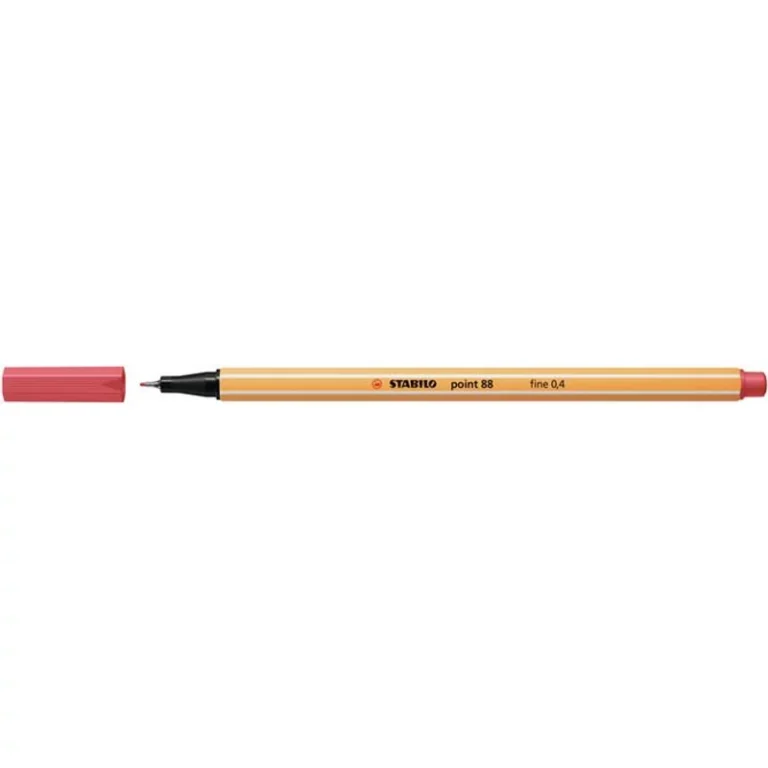 Tűfilc, 0,4 mm, STABILO "Point 88", rozsdavörös