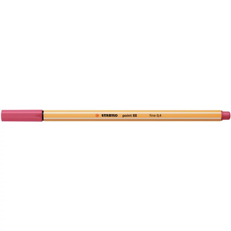 Tűfilc, 0,4 mm, STABILO "Point 88", eperpiros