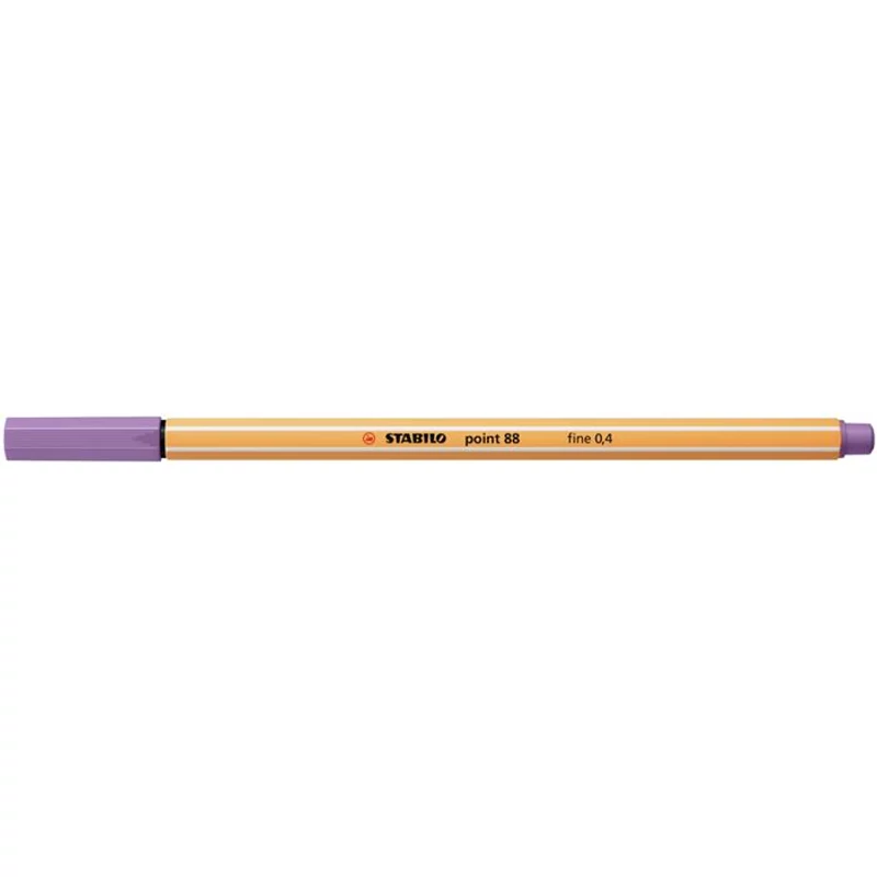 Tűfilc, 0,4 mm, STABILO "Point 88", szürkéslila