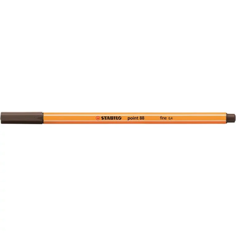 Tűfilc, 0,4 mm, STABILO "Point 88", umbrabarna